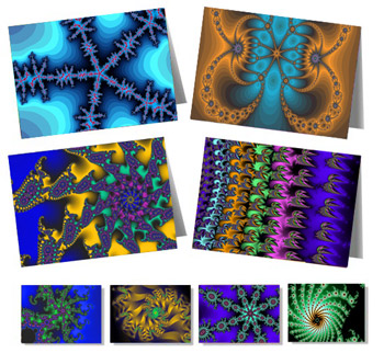 Greeting Cards of the winners of the 2009 Fractal Challenge!