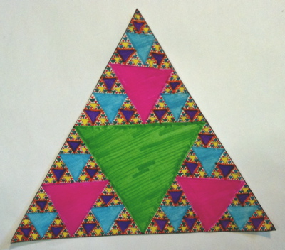 One of thousands of beautiful fractal triangles that will be part of the Trianglethon